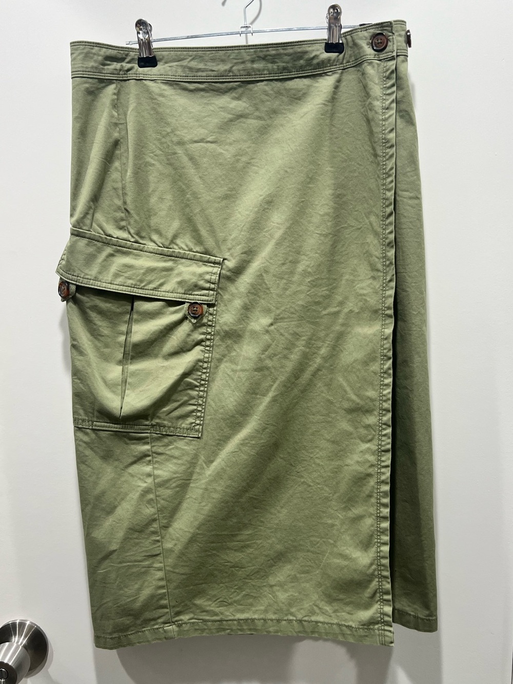 Sanctuary Nordstrom Olive Green Cargo Wrap Skirt